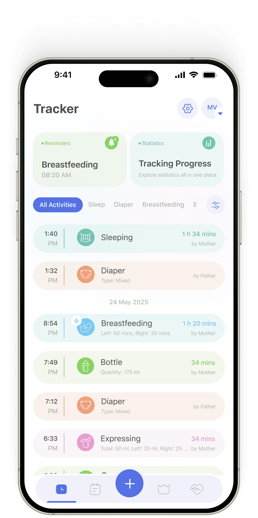 Baby sleep tracker app