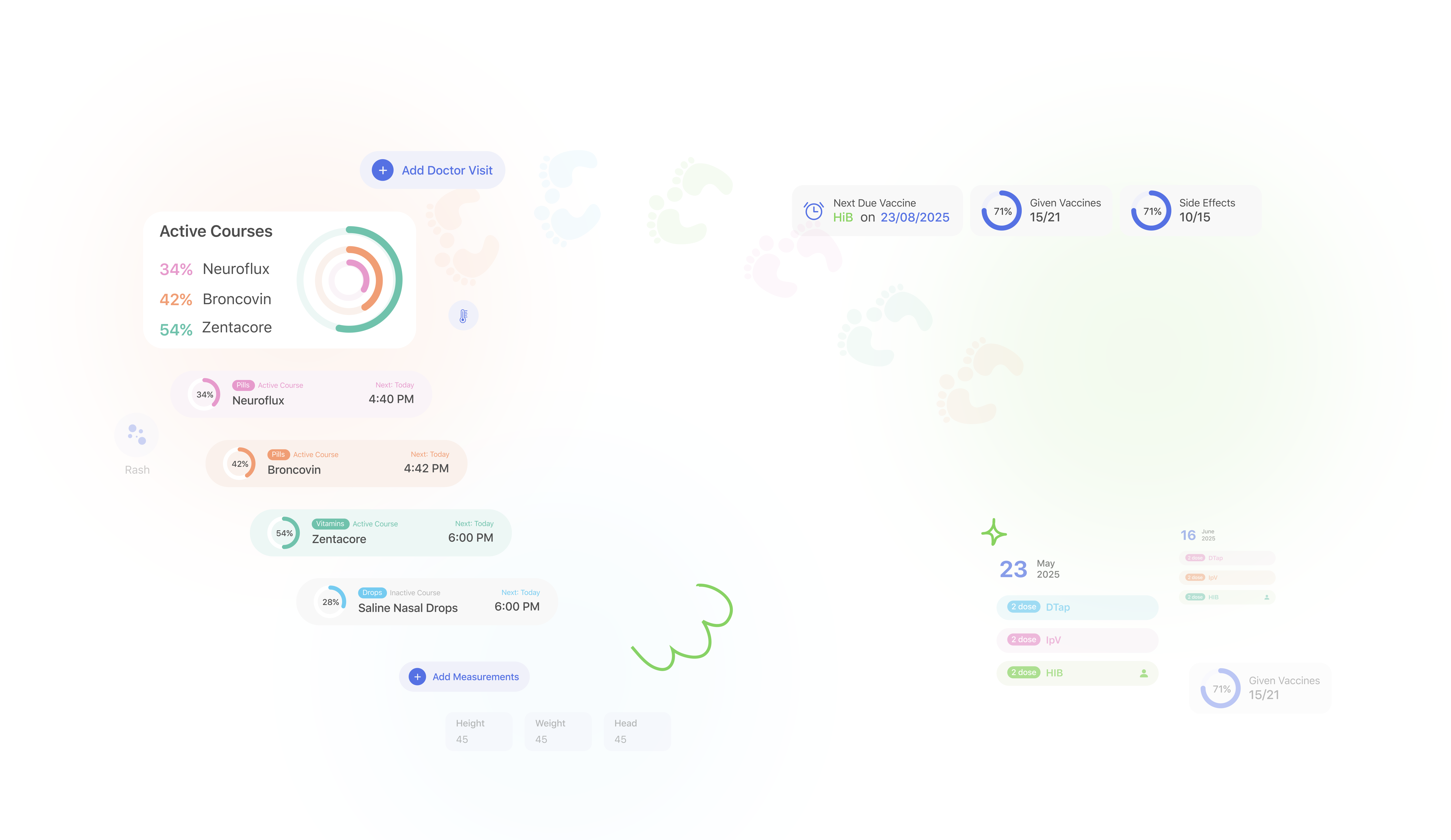 Baby’s Health Tracker — For Vaccines, Medications, Symptoms, and Doctor Visits