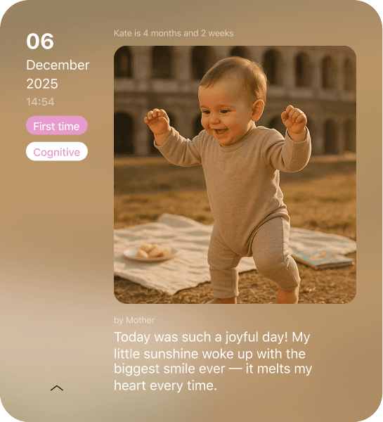 Baby diary and journal